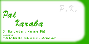 pal karaba business card